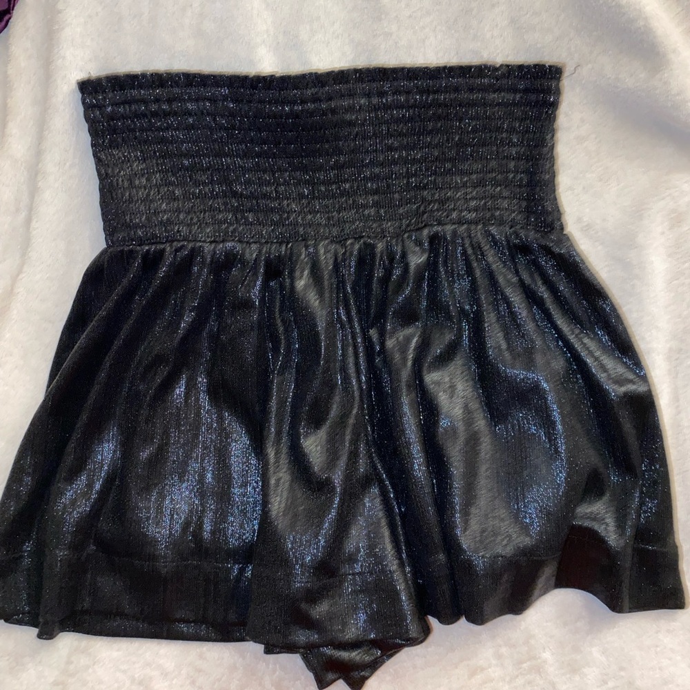 Shimmery black skort with built in shorts size small